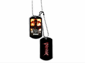 Bullet for My Valentine kovový prívesok na krk "Dog Tag" s dvomi známkami a s dvomi farebnými motívmi