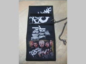 My Chemical Romance, hrubá pevná textilná peňaženka s retiazkou a karabínkou