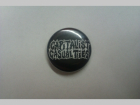 Capitalism Casualties, odznak priemer 25mm