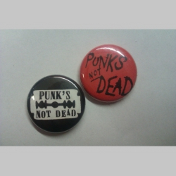 Punks not Dead, odznak priemer 25mm cena za 1ks 