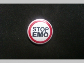 Stop Emo, odznak priemer 25mm