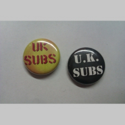 U.K.  Subs, odznak priemer 25mm cena za 1ks (počet kusov a konkrétny model napíšte na konci objednávky do rubriky KOMENTÁR)