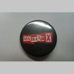 Generation X, odznak, priemer 25mm