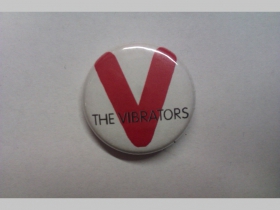 The Vibrators, odznak, priemer 25mm