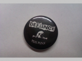 Defiance, odznak, priemer 25mm