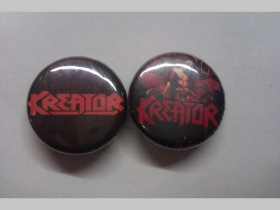 Kreator, odznak priemer 25mm cena za 1ks (počet kusov a konkrétny model napíšte na konci objednávky do rubriky KOMENTÁR)