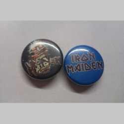 Iron Maiden, odznak priemer 25mm cena za 1ks (počet kusov a konkrétny model napíšte na konci objednávky do rubriky KOMENTÁR)