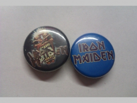 Iron Maiden, odznak priemer 25mm cena za 1ks (počet kusov a konkrétny model napíšte na konci objednávky do rubriky KOMENTÁR)