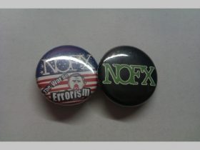 NOFX, odznak priemer 25mm cena za 1ks (počet kusov a konkrétny model napíšte na konci objednávky do rubriky KOMENTÁR)