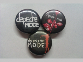Depeche Mode, odznak priemer 25mm cena za 1ks (počet kusov a konkrétny model napíšte na konci objednávky do rubriky KOMENTÁR)