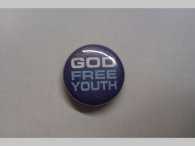 God Free Youth, odznak priemer 25mm