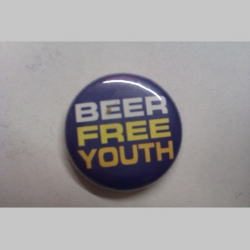 Beer Free Youth, odznak priemer 25mm