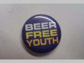 Beer Free Youth, odznak priemer 25mm