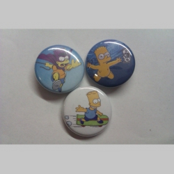 Bart simpson, odznak priemer 25mm cena za 1ks 