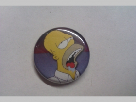 Homer Simpson, odznak priemer 25mm 