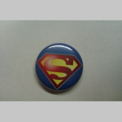 Superman,  odznak priemer 25mm 