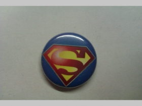 Superman,  odznak priemer 25mm 