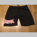 Hardcore Punk n Oi! čierne teplákové kraťasy s tlačeným logom Hardcore Punk n Oi! čierne teplákové kraťasy s tlačeným logom