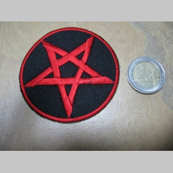 Pentagram  nažehľovacia vyšívaná nášivka (možnosť nažehliť alebo našiť na odev)