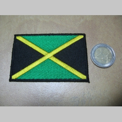 Jamaica vlajočka  nažehľovacia vyšívaná nášivka (možnosť nažehliť alebo našiť na odev)