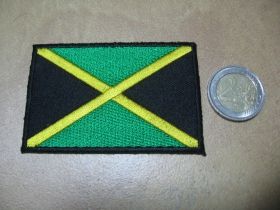 Jamaica vlajočka  nažehľovacia vyšívaná nášivka (možnosť nažehliť alebo našiť na odev)