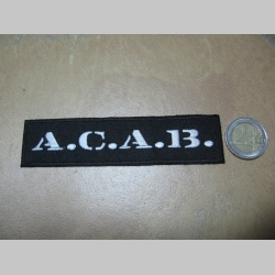 A.C.A.B.   nažehľovacia vyšívaná nášivka (možnosť nažehliť alebo našiť na odev)