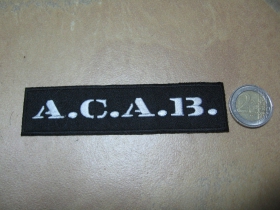 A.C.A.B.   nažehľovacia vyšívaná nášivka (možnosť nažehliť alebo našiť na odev)