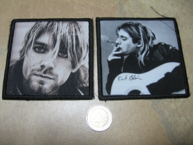 Nirvana Kurt Cobain  ofsetová nášivka po krajoch obšívaná cca. 9x9cm  cena za 1ks!!!
