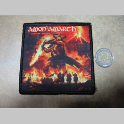 Amon Amarth ofsetová nášivka po krajoch obšívaná cca. 9x9cm 