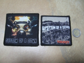 System of a Down  ofsetová nášivka po krajoch obšívaná cca. 9x9cm  cena za 1ks!!!