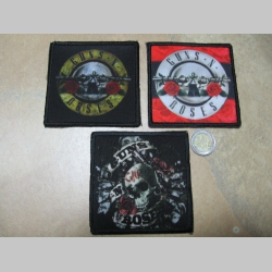 Guns n Roses ofsetová nášivka po krajoch obšívaná cca. 9x9cm 