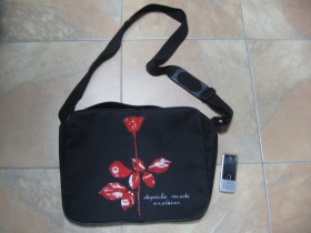 Depeche Mode,  pevná textilná taška cez plece, nastaviteľná 100%polyester cca.40x30x10cm