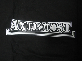 Antiracist, čierne pánske tričko 100%bavlna 