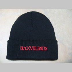 Black Veil Brides, zimná čiapka s vyšívaným logom, čierna 100%akryl (univerzálna veľkosť)