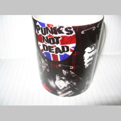 Punks not Dead  porcelánový pohár s uškom, objemom cca. 0,33L