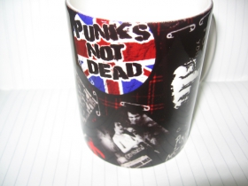 Punks not Dead  porcelánový pohár s uškom, objemom cca. 0,33L