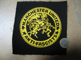 Manchester United Antifascist potlačená nášivka cca.12x12cm (po krajoch neobšívaná)