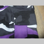 Nohavice BDU " kapsáče " 65%bavlna 35%polyester farba farebný vzor " fialový METRO maskáč "