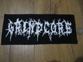 Grindcore chrbtová nášivka rozmery cca 28x12cm (po krajoch neobšívaná)