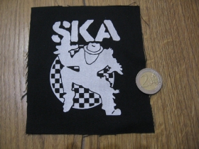 SKA potlačená nášivka rozmery cca 12x12cm (po krajoch neobšívaná)