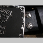 Jack Daniels kožený opasok s kovovou prackou posledný kus!!!! obvod pásu od 68 do 80cm 	