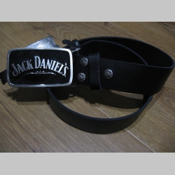 Jack Daniels kožený opasok s kovovou prackou posledný kus!!!!  obvod pásu od 68 do 78cm
