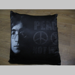 Beatles - John Lennon  Peace not War vankúšik rozmery cca.30x30cm materiál 100%polyester