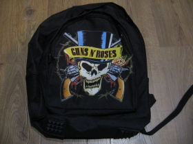 Guns n Roses ruksak čierny, 100% polyester. Rozmery: Výška 42 cm, šírka 34 cm, hĺbka až 22 cm pri plnom obsahu