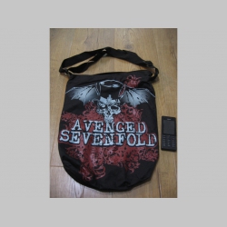 Avenged Sevenfold plátená taška cez plece so zapínaním na zips na vrchu materiál 100% bavlna rozmery cca. 42x33cm