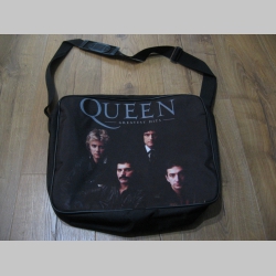 Queen pevná textilná taška cez plece, nastaviteľný pás materiál 100%polyester rozmery cca.38x31x10cm ( vhodná aj pre notebook )