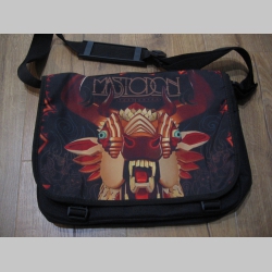 Mastodon pevná textilná taška cez plece, nastaviteľný pás materiál 100%polyester rozmery cca.36x27x10cm ( vhodná aj pre notebook )