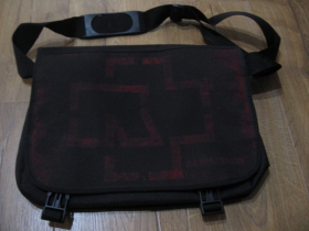 Rammstein pevná textilná taška cez plece, nastaviteľný pás materiál 100%polyester rozmery cca.36x27x10cm ( vhodná aj pre notebook )