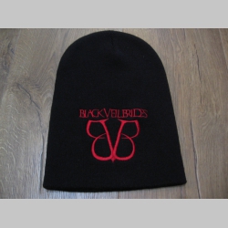 Black veil Brides čierna zimná čiapka s vyšívaným logom 100%akryl univerzálna veľkosť