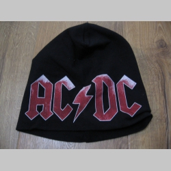 AC/DC zimná čiapka "tepláková" s tlačeným obrázkom materiál 100% bavlna univerzálna veľkosť